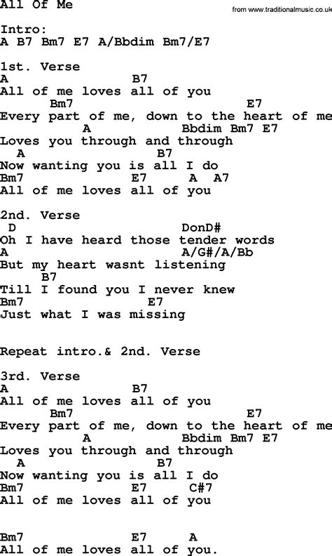 all to me lyrics and chords